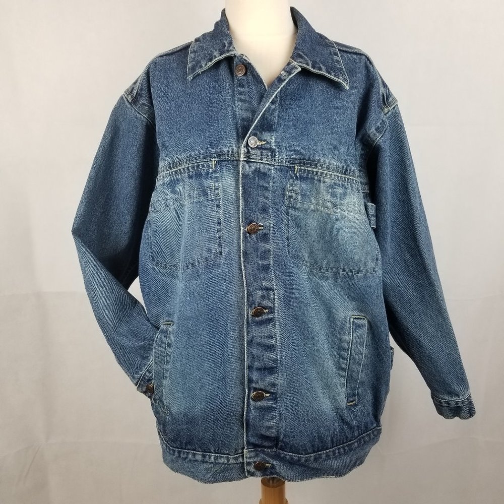 🧥STEVE & BARRY'S DENIM RELAXED JACKET UNISEX